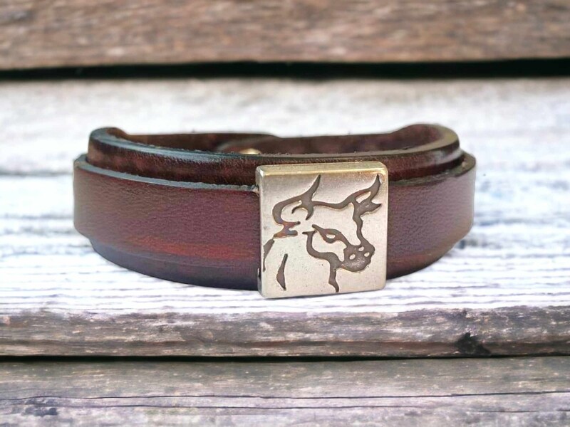 BRACELET COULISSANT TÊTE DE TAUREAU