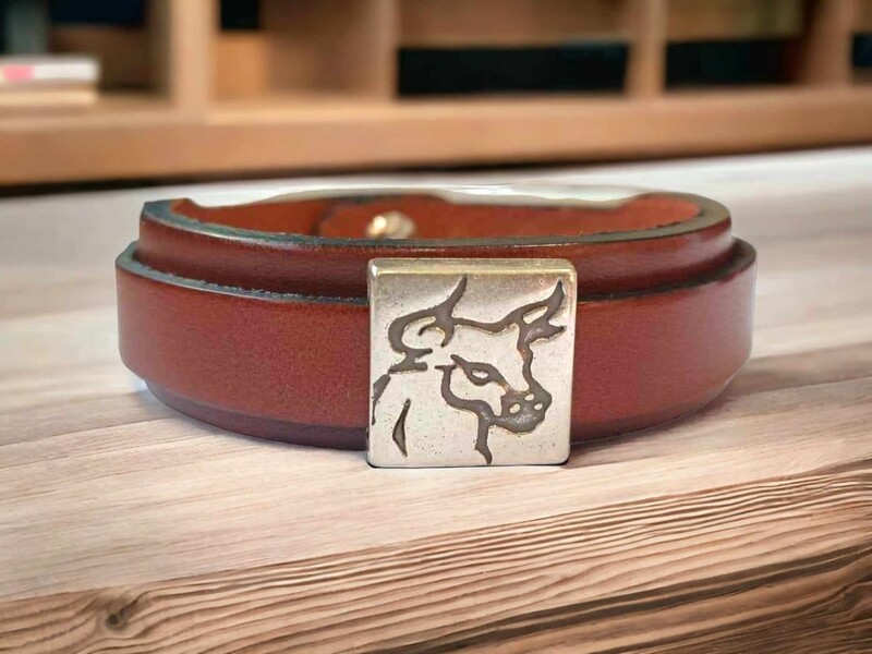 BRACELET COULISSANT TÊTE DE TAUREAU