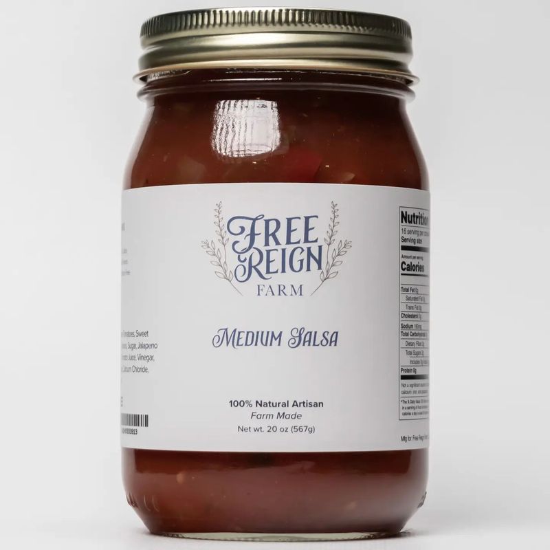 Amish Made Medium Salsa. All Natural with No Preservatives