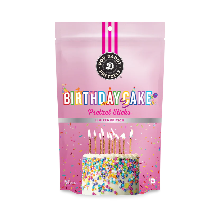 Birthday Cake Seasoned Pretzels 7.5oz