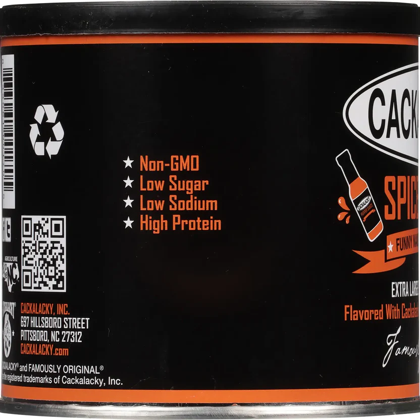 ★ Famously Original™ Cackalacky® Spiced Nuts - 12 oz. Can