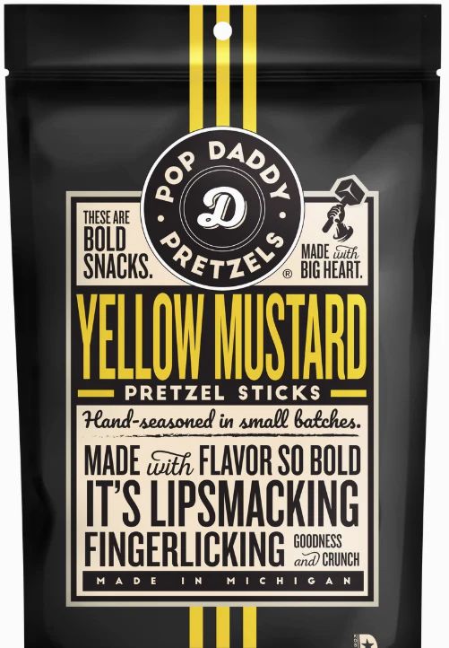 Yellow Mustard 1.5 oz pretzel bag