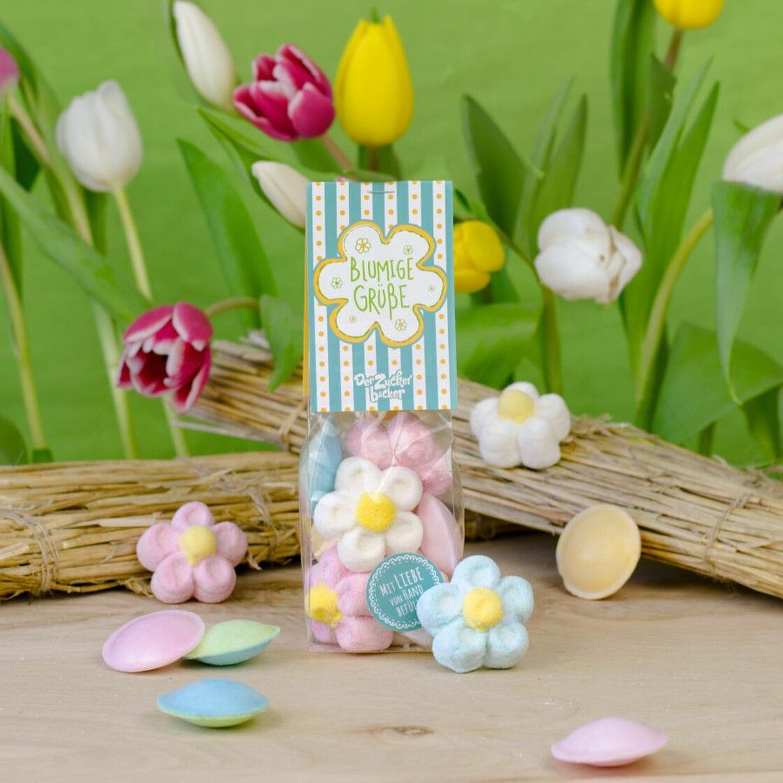 Sweet Bag Floral Greetings Candy Mix with Flowers