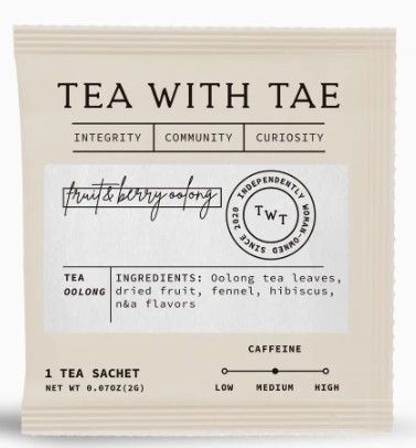 Fruit & Berry Oolong Tea - Individually Wrapped Tea Bag