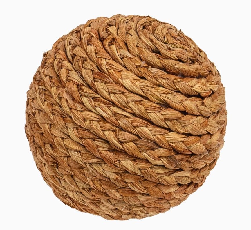 Warm Brown Woven Seagrass Decorative Ball