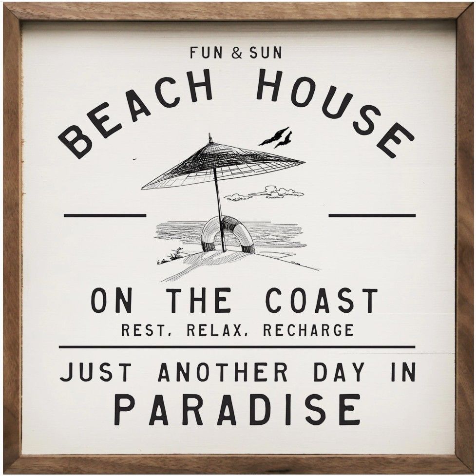 Fun and Sun Beach House Umbrella Fun and Sun Beach House Umbrella