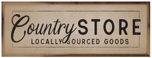 Country Store Locally Sourced Goods Border White
