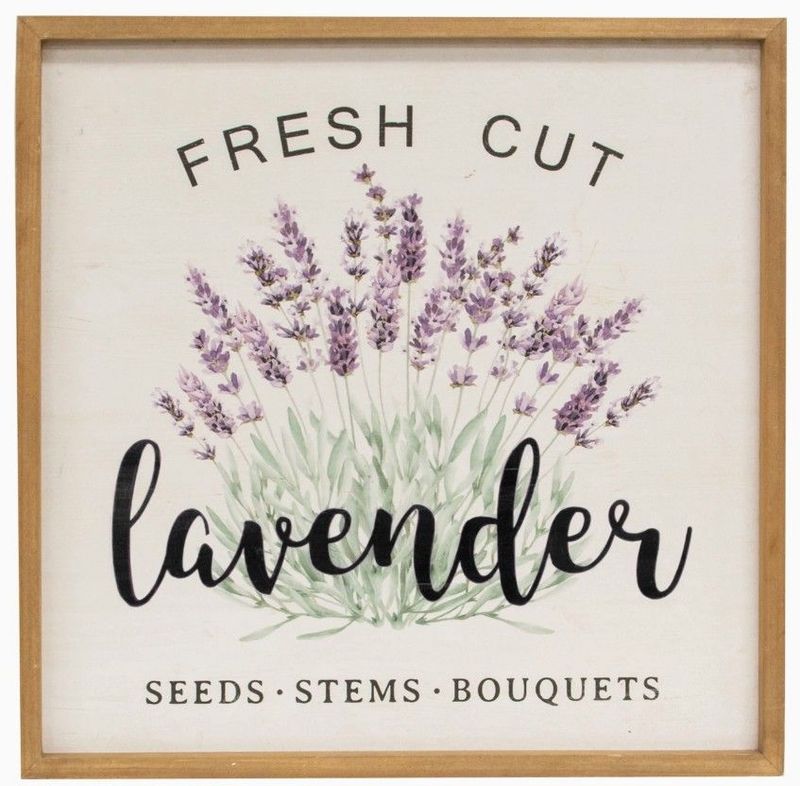 Wooden Sign - Fresh Cut Lavender
