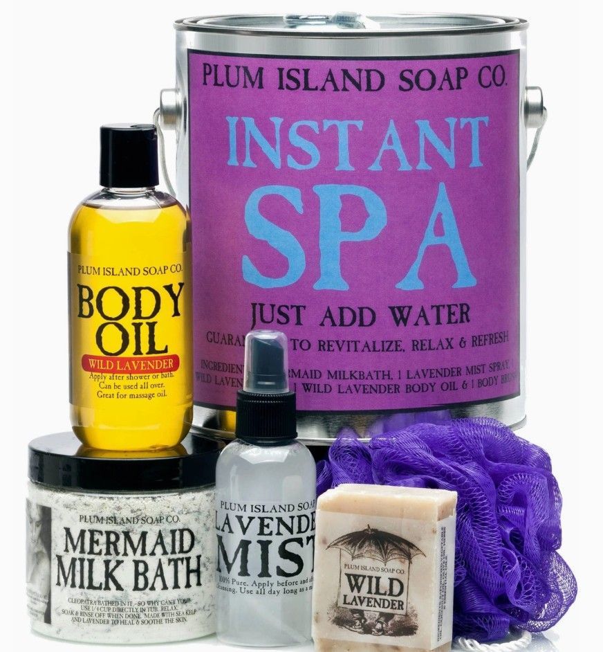 Lavender Body Care Gift Collection in Paint Can (5-Piece Set)