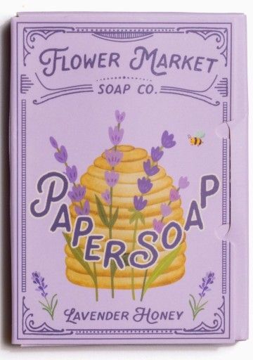 Paper Soap – Lavender Honey Scent, Travel Size, 50 Sheets
