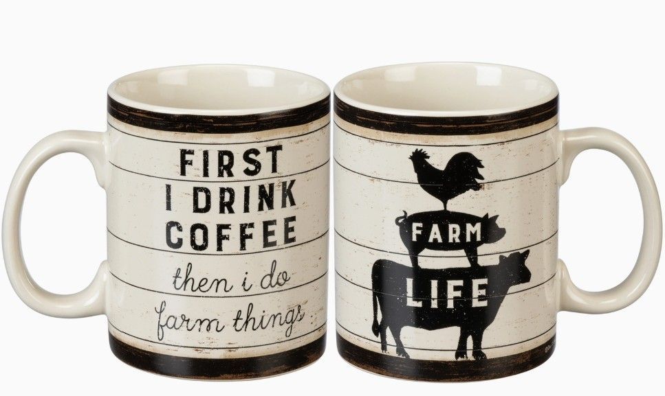 First Coffee Then I Do Farm Things Mug