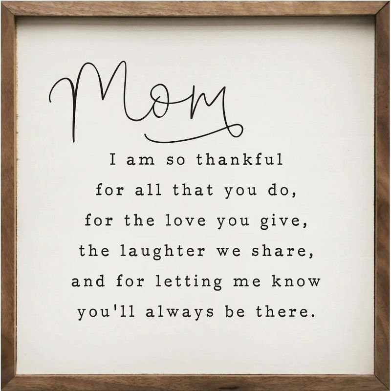 Mom I Am So Thankful White