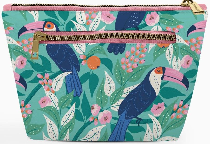 Tropical Paradise Clutch Cosmetic Pouch