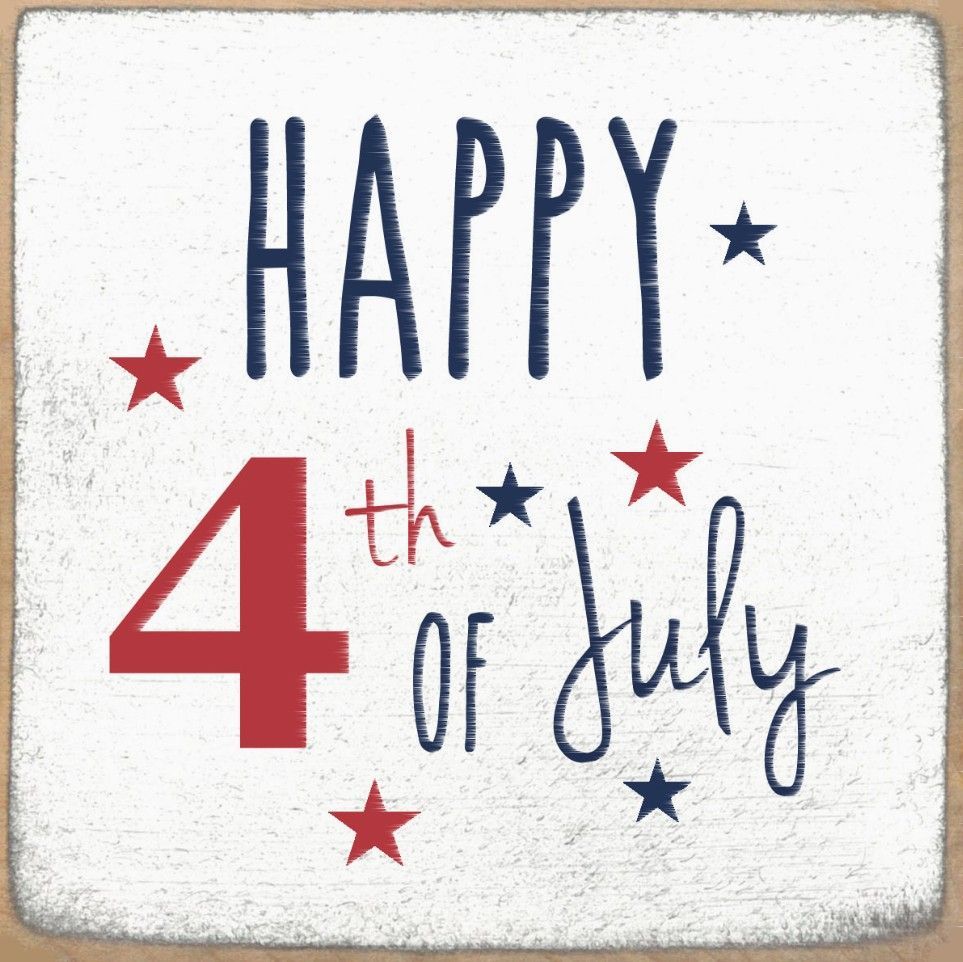 Happy 4th of July wooden sign