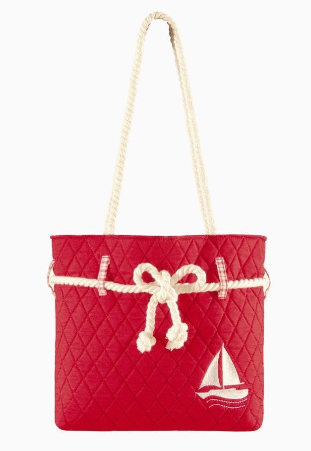 Maritime Nautical Red Tote Bag Maritime Nautical Red Tote Bag