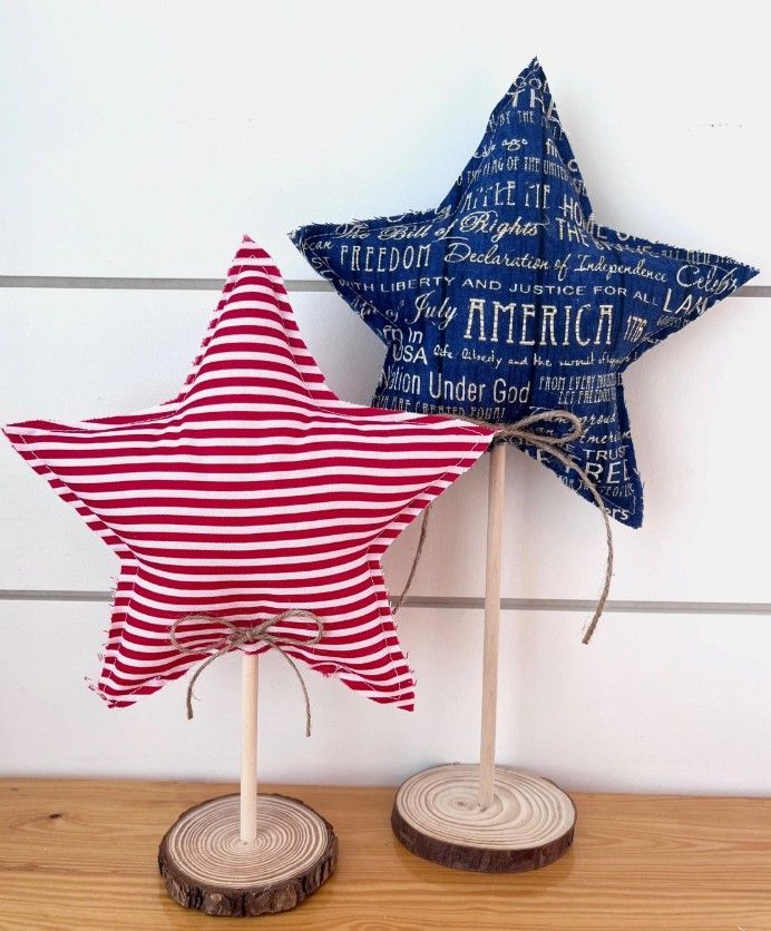 2pc. Rustic 4th of July Star Set - America 2pc. Rustic 4th of July Star Set - America