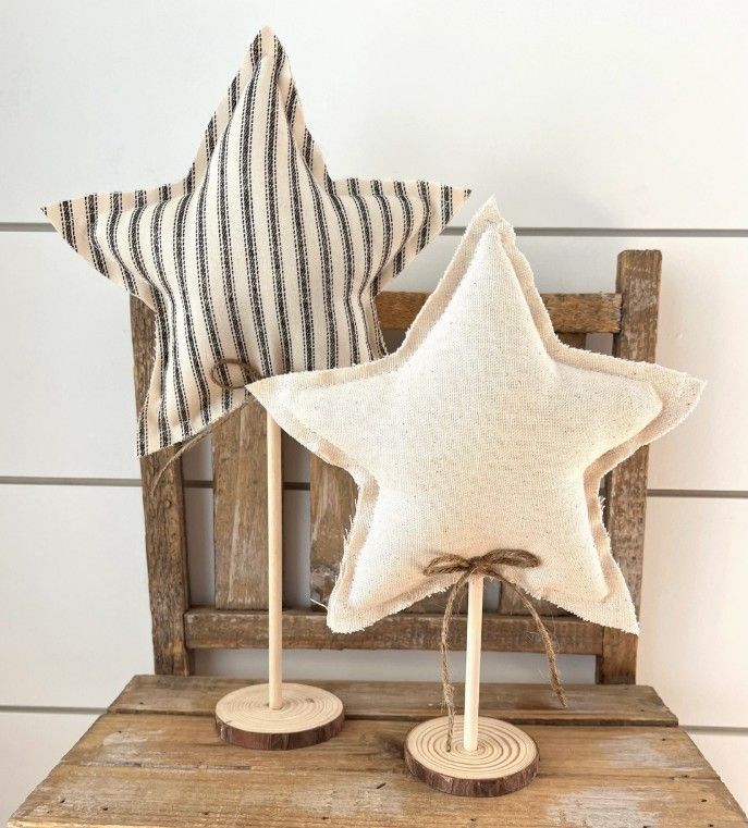Rustic 4th of July Star Set - Farmhouse Stripe Rustic 4th of July Star Set - Farmhouse Stripe