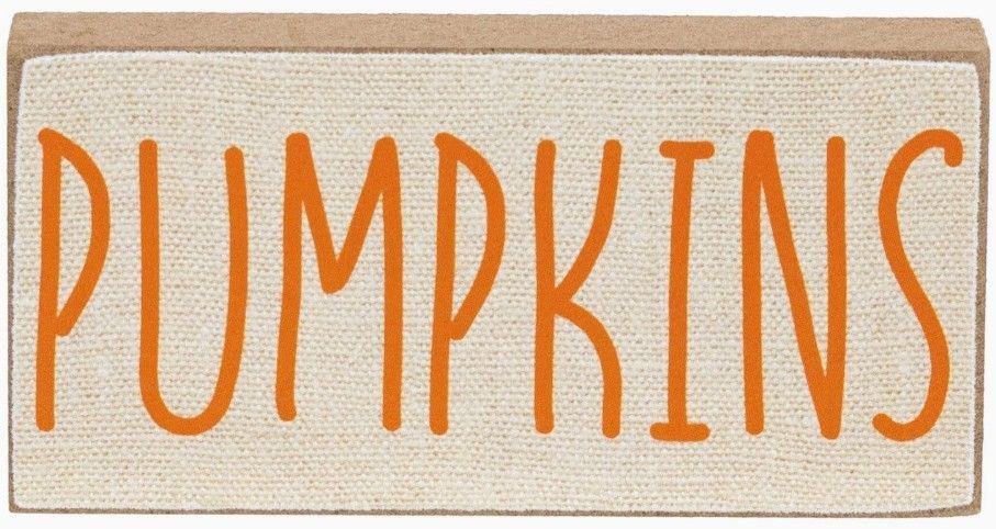 PUMPKIN Mini Sign PUMPKIN Mini Sign