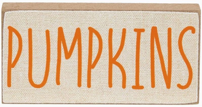 PUMPKIN Mini Sign