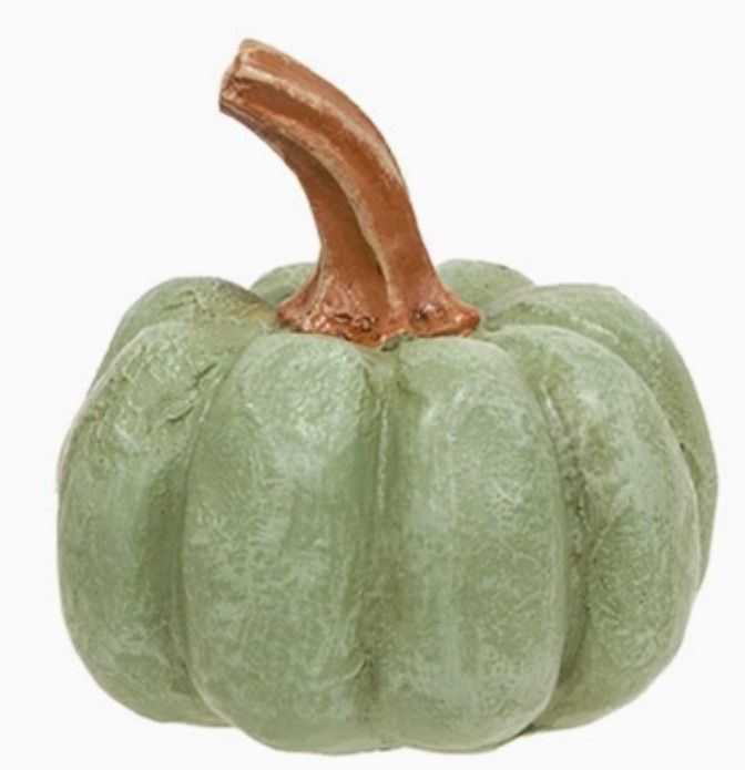 Resin Carved Look SAGE Pumpkin