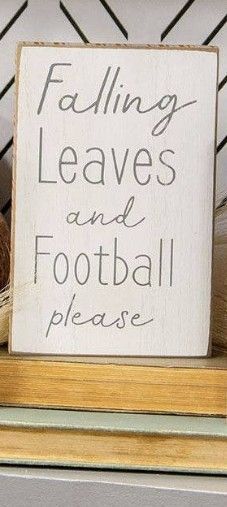 Falling leaves and Football please sign