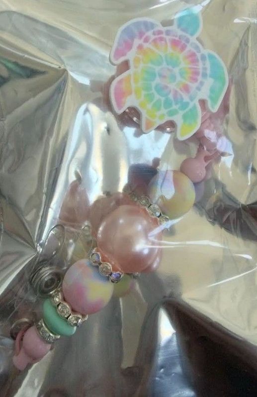 Swimming Pastel Sea Turtle Badge Reel