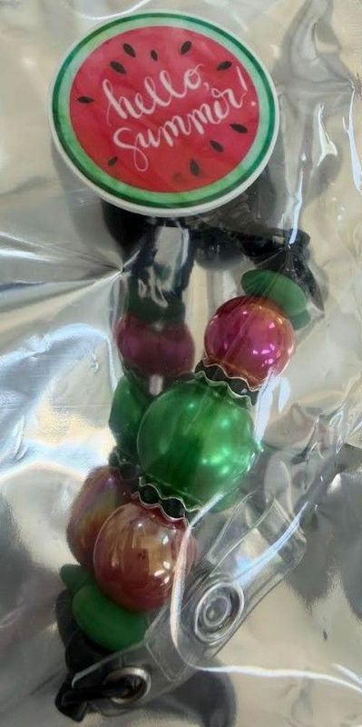 Hello Sunshine Watermelon Badge Reel
