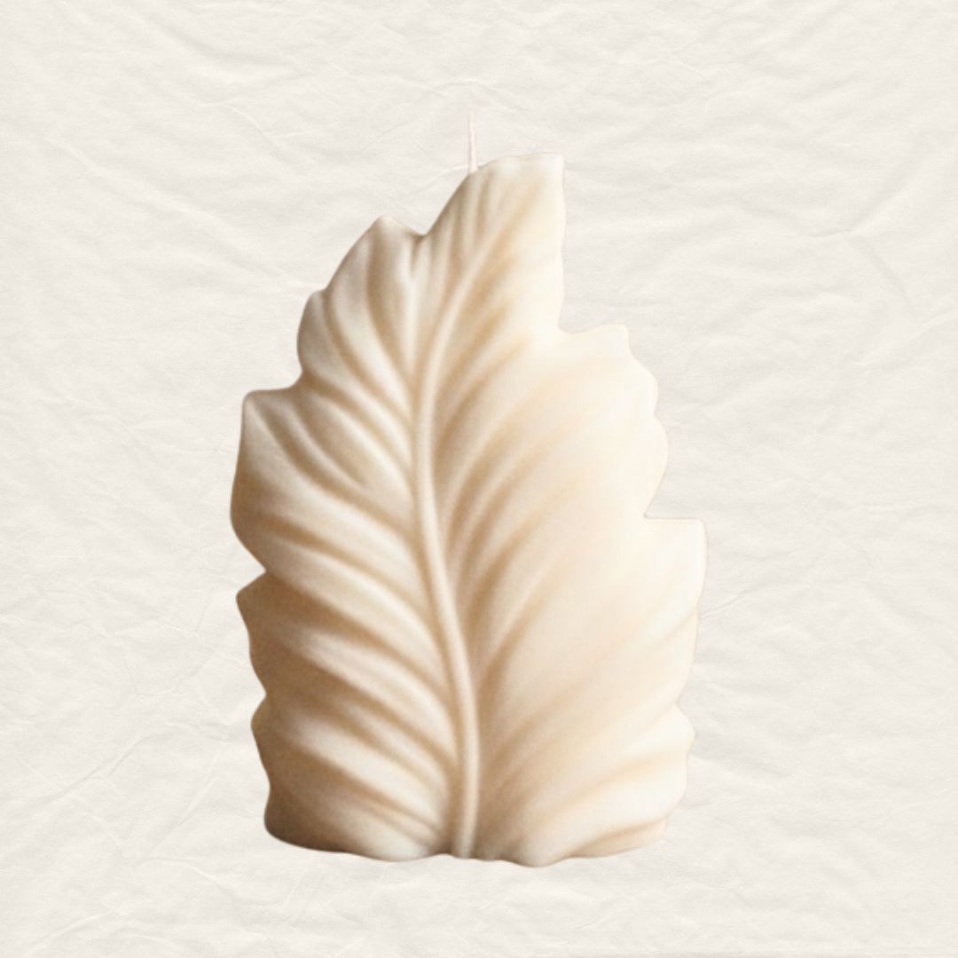 Leaf Candle 6 x 3 in
