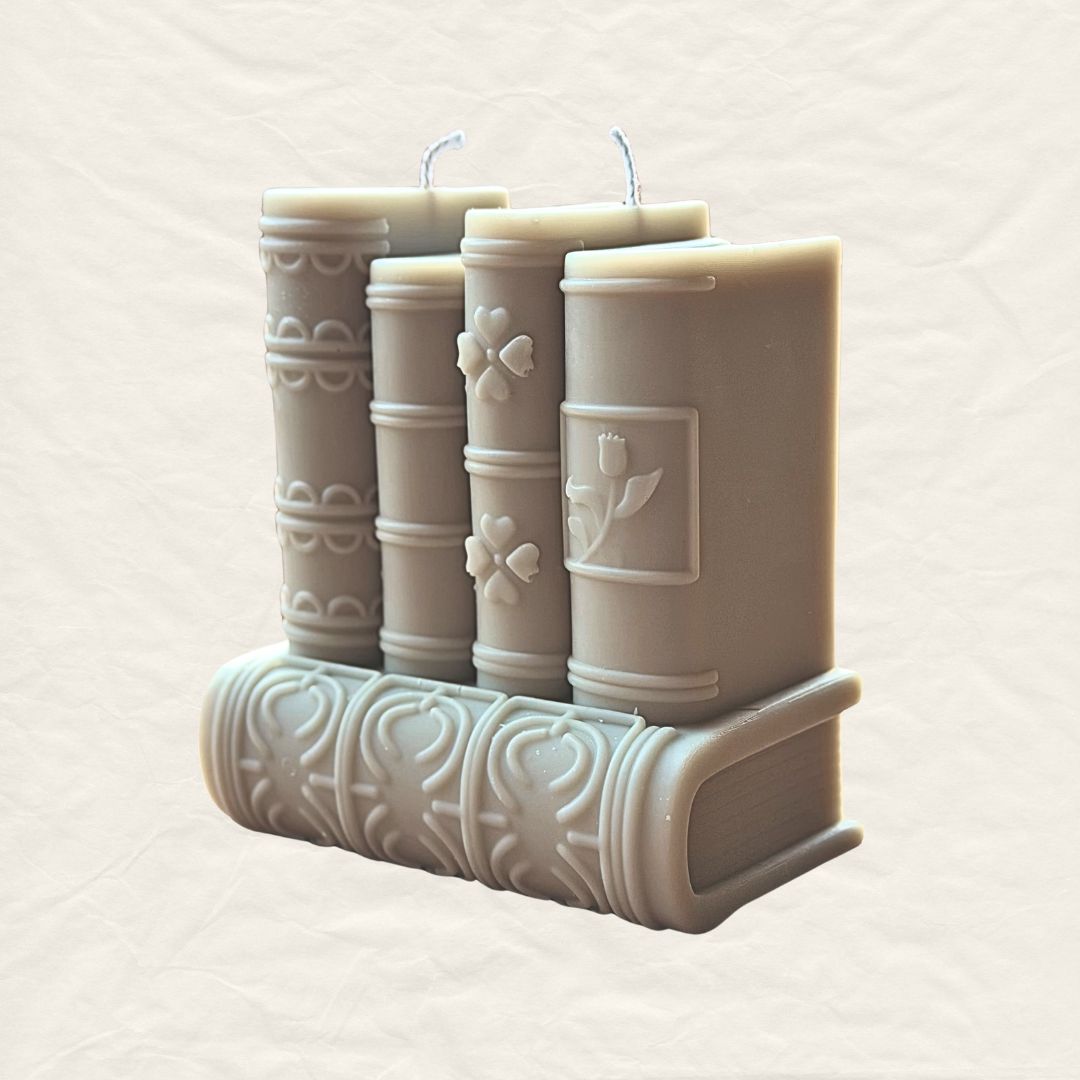 Book Candle - Bookshelf Decor