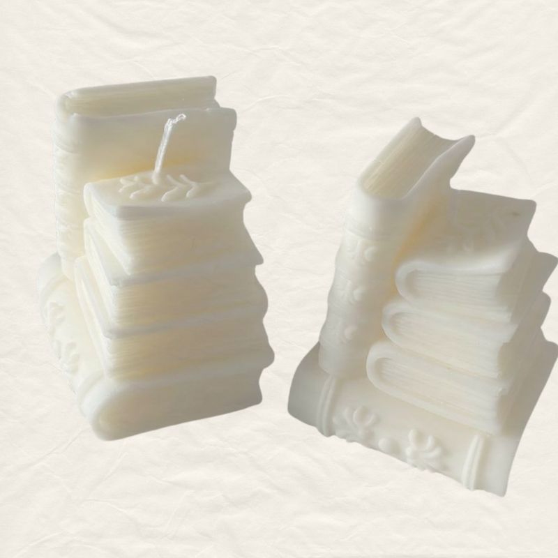 Stack of Books Candle - Small