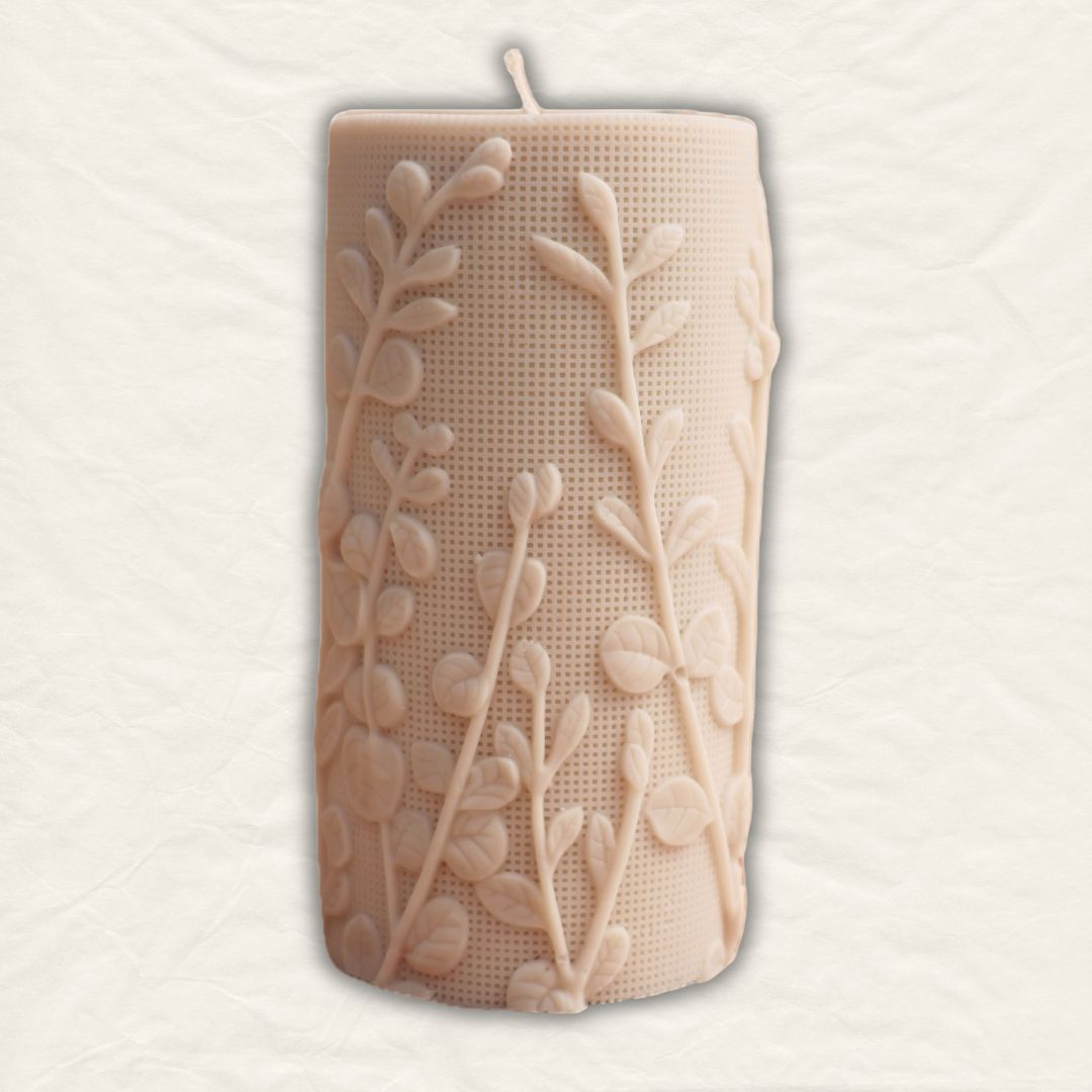 Botanical Pillar Candle