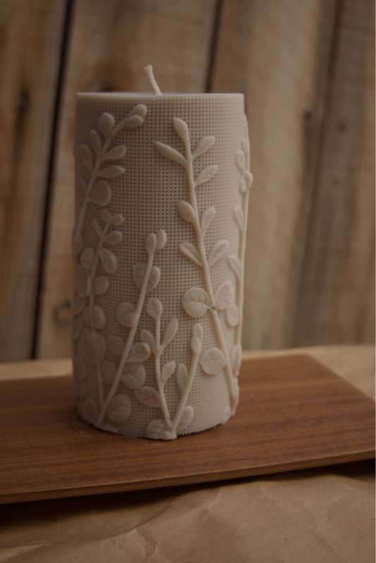 Botanical Pillar Candle