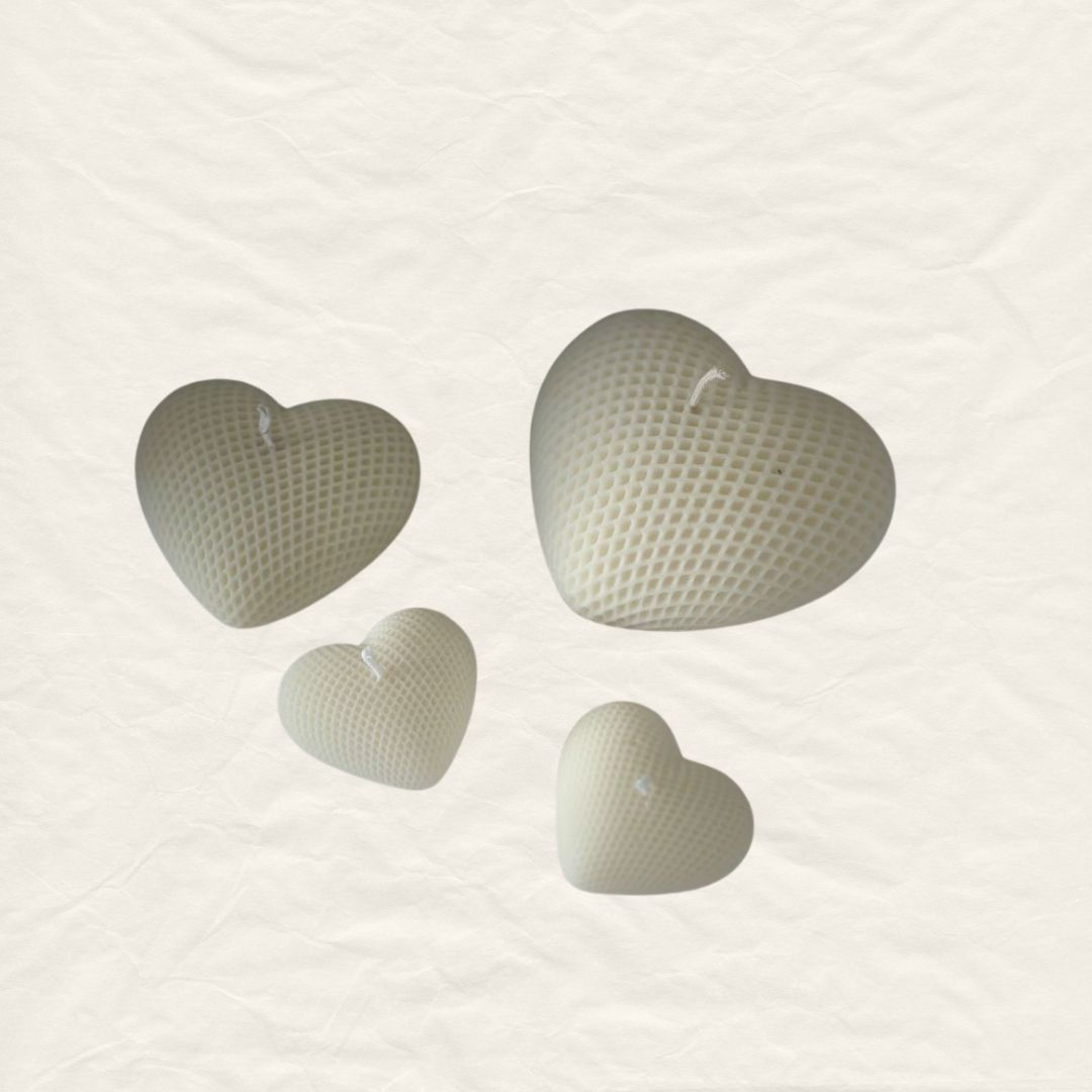 Woven Heart Candle