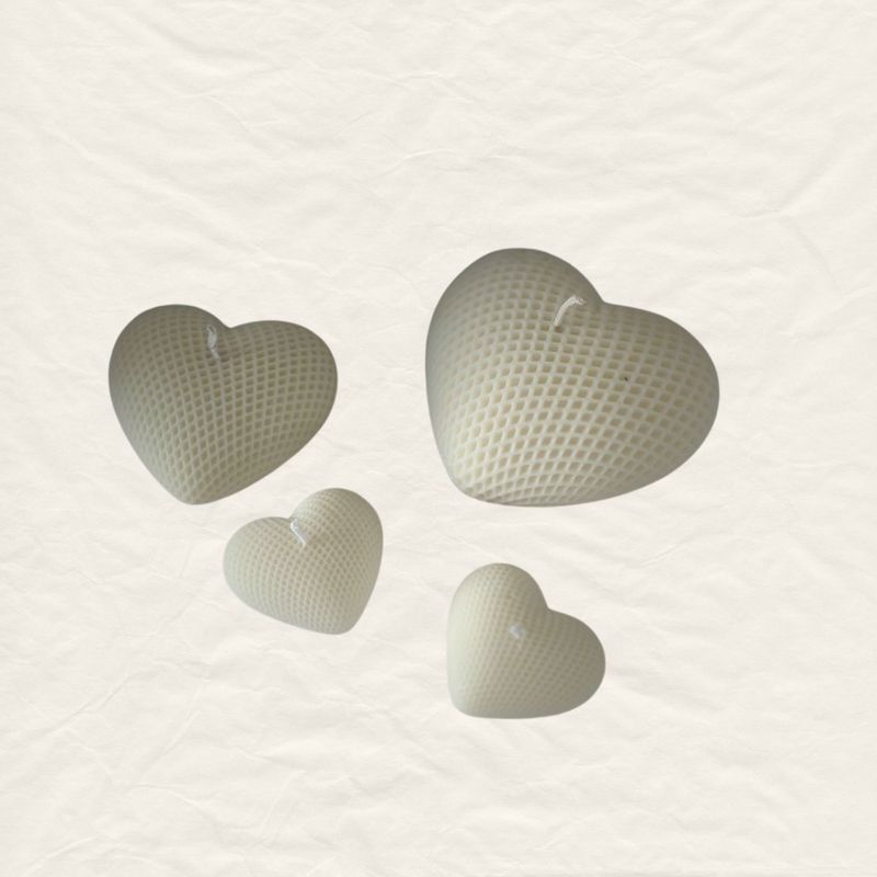Woven Heart Candle