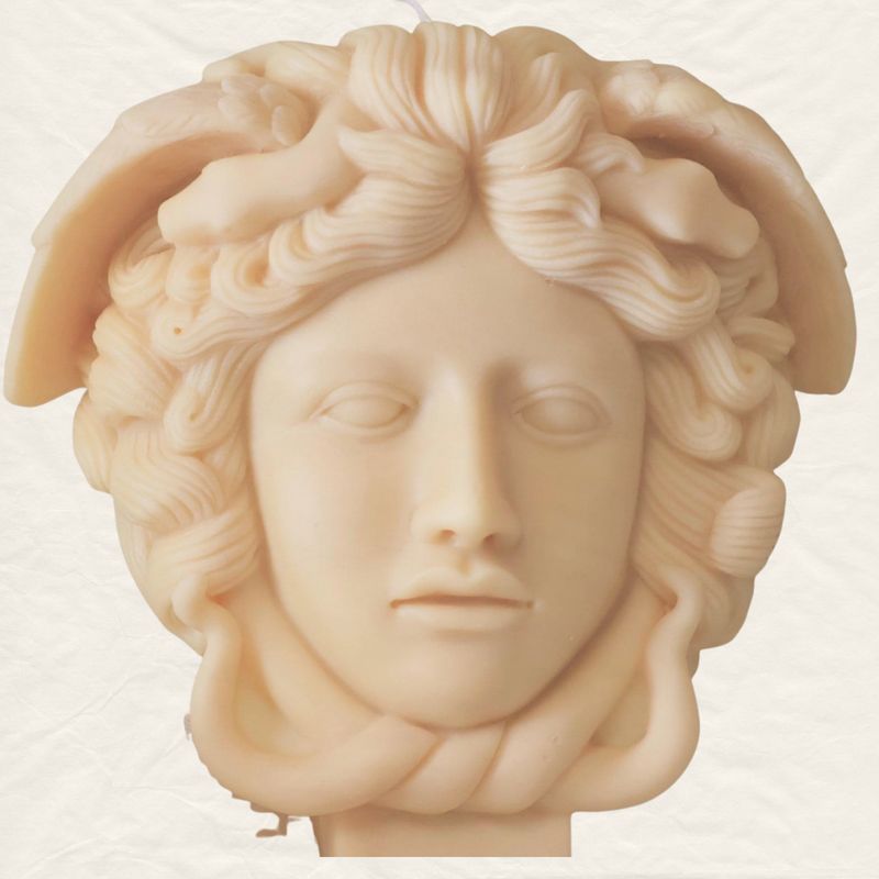 Greek Mythology Candle - Medusa Statue