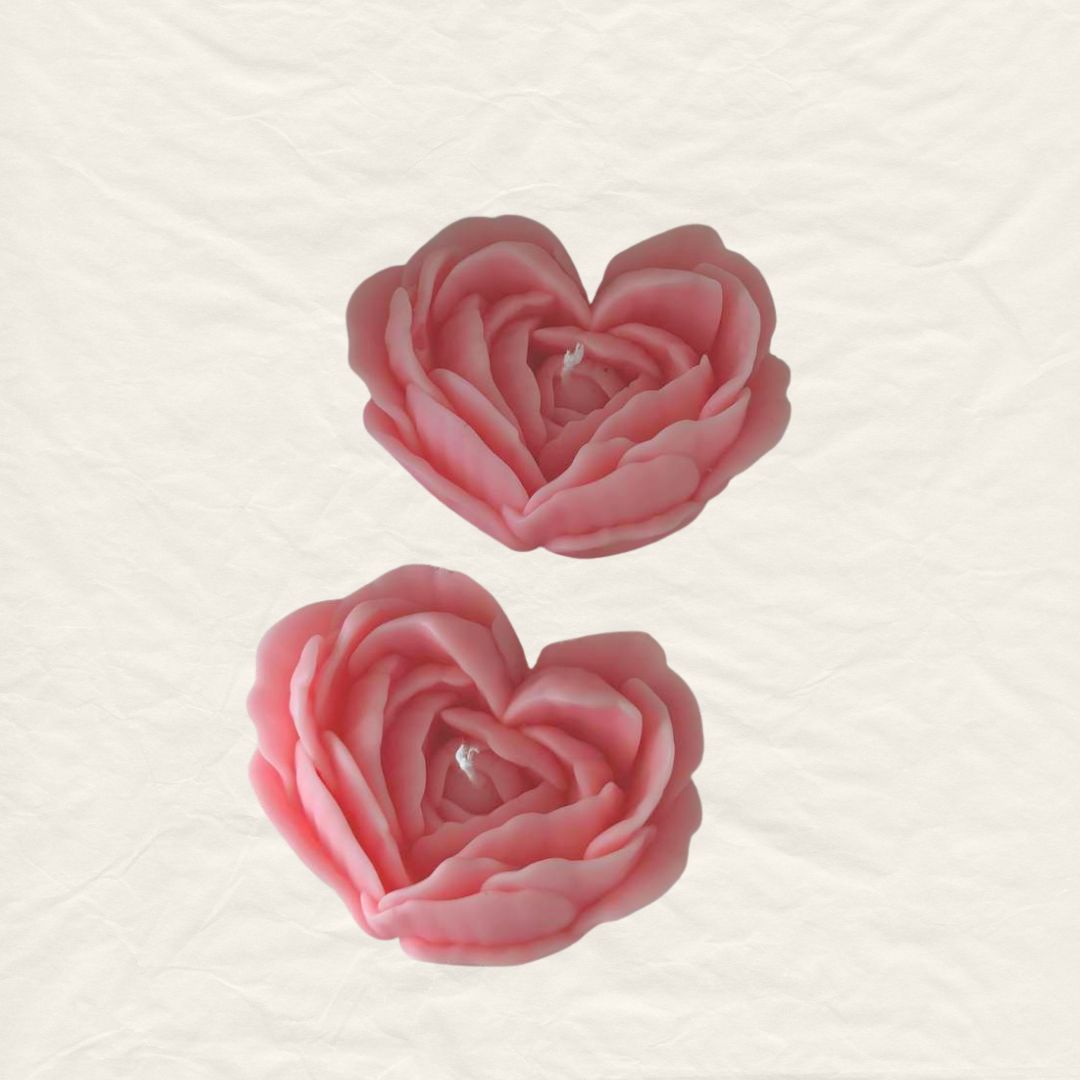 Rose Heart Candle (1pcs)