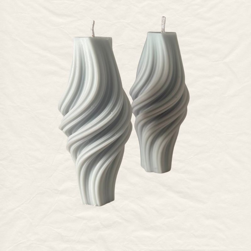 Spiral Pillar Candle (1pcs)
