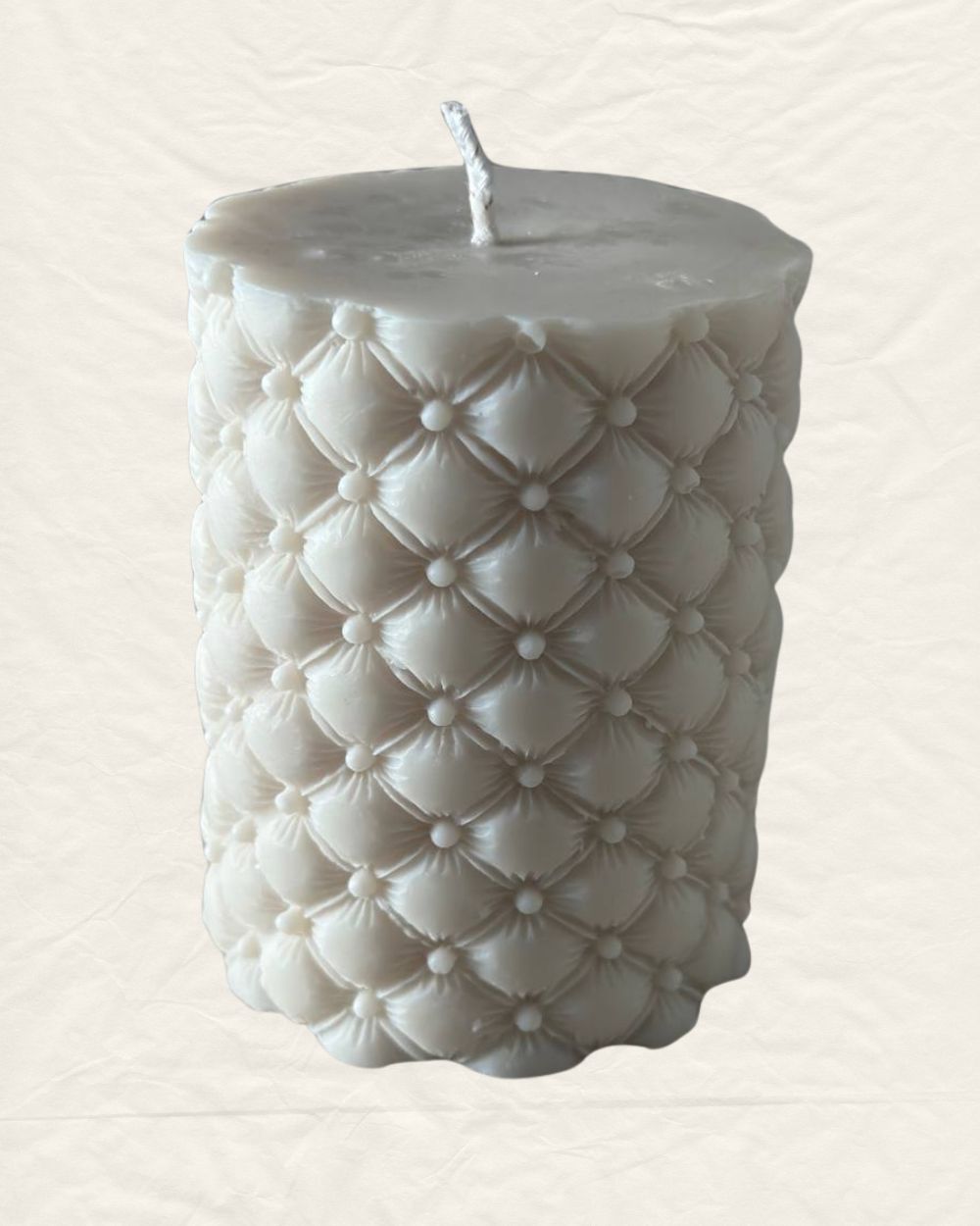 Tufted Pillar Candle