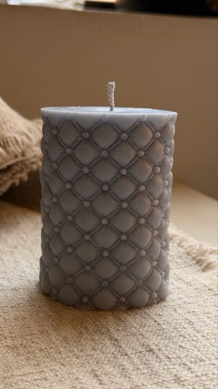 Tufted Pillar Candle