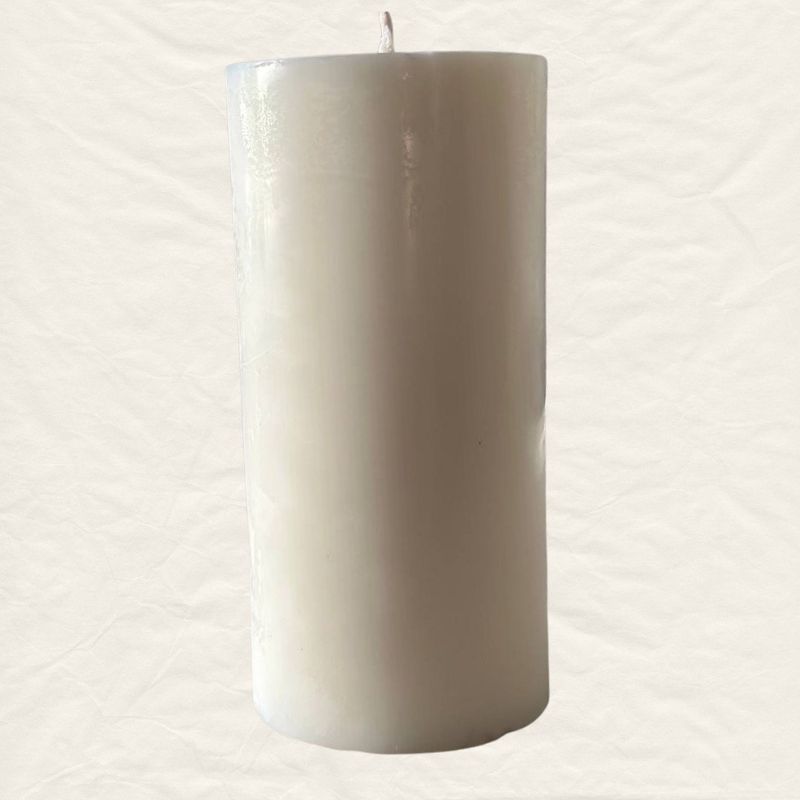 Large Ribbed Column Candle