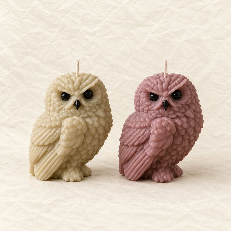 Owl Candle