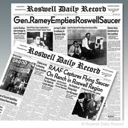 Roswell Daily Record® 1947 Front Page Reprints