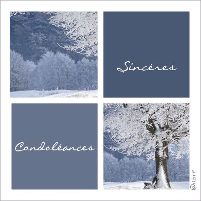 Sincères condoléances