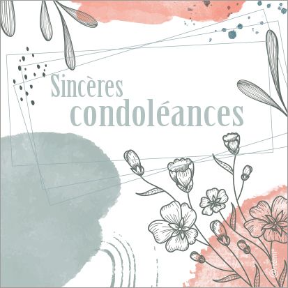 Sincères condoléances