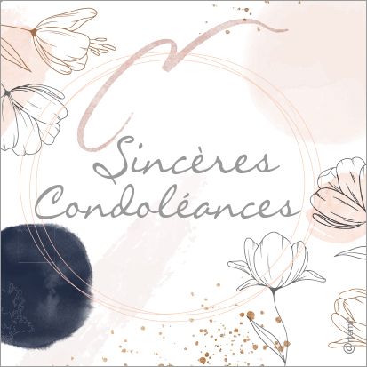 Sincères condoléances
