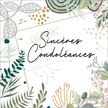 Sincères condoléances