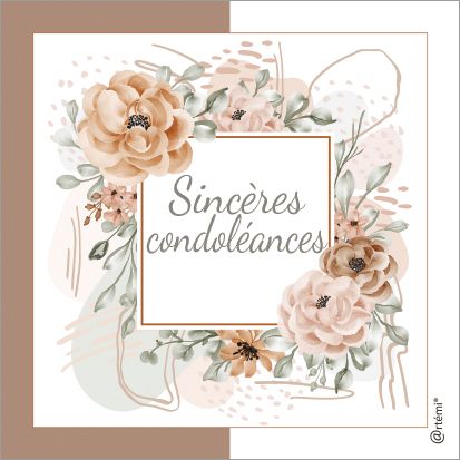 Sincères condoléances