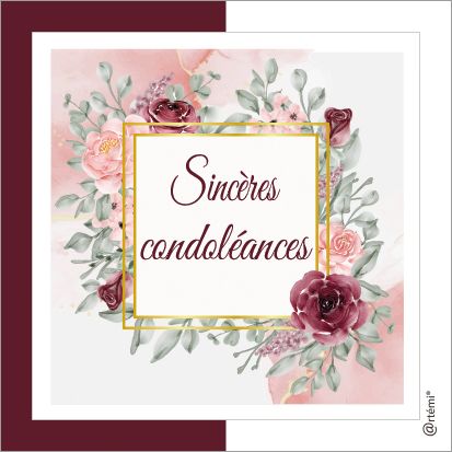 Sincères condoléances