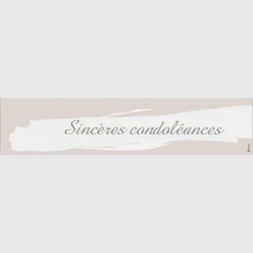 Sincères condoléances