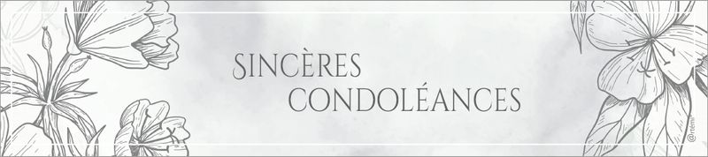 Sincères condoléances